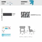 Varaschin Emma fotoliu modern în aer liber cu tetiere din material textil Viadurini