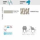 Varaschin Emma fotoliu de exterior modern în țesături și aluminiu Viadurini