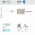 Varaschin Emma scaun de design exterior în țesături și aluminiu Viadurini