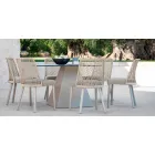 Varaschin Emma scaun de gradina design din tesatura si aluminiu Viadurini