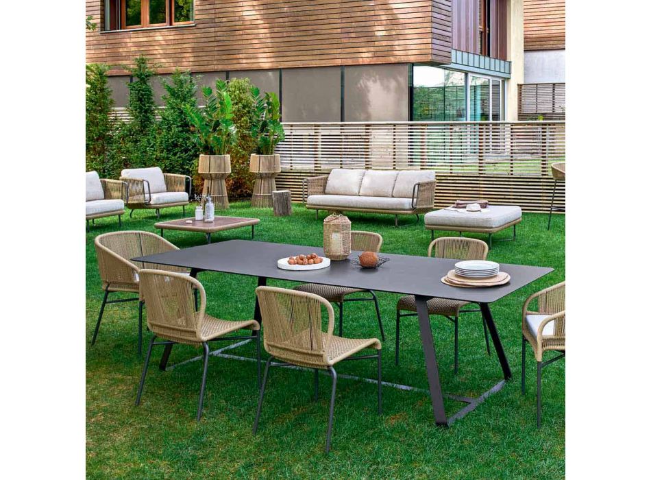 Varaschin Kolonaki masă de grădină modernă în diferite dimensiuni Viadurini