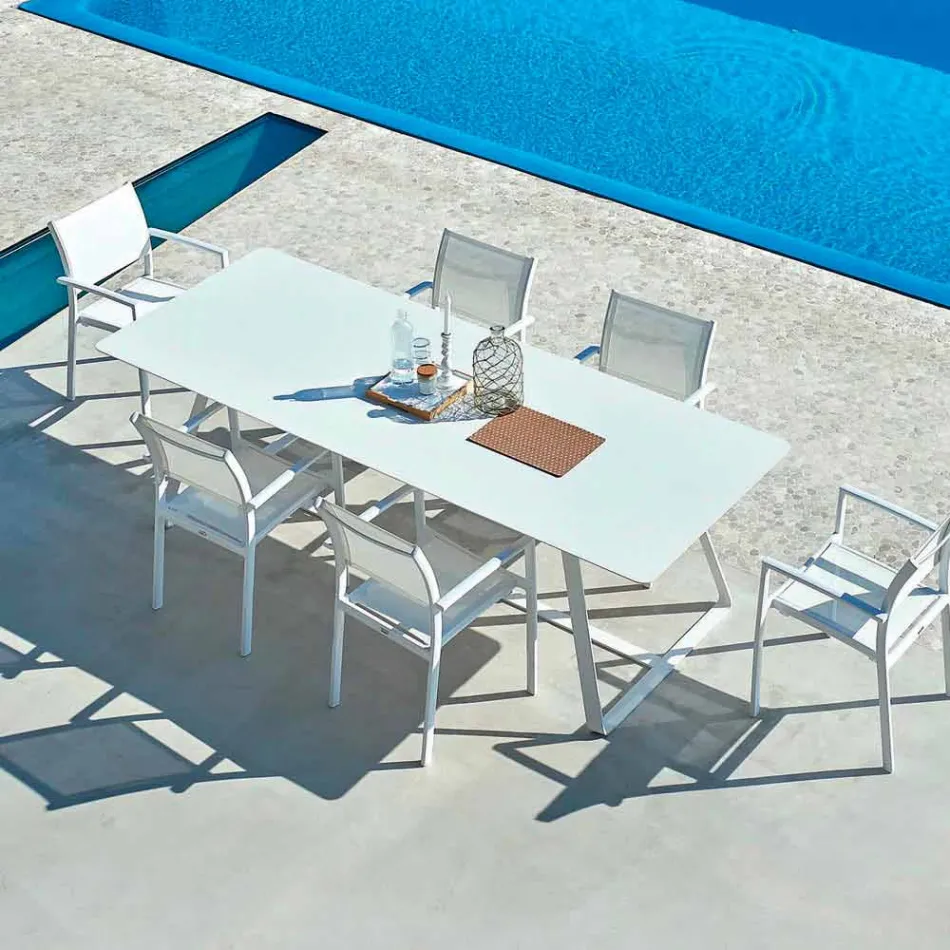 Varaschin Kolonaki masă de grădină modernă în diferite dimensiuni Viadurini