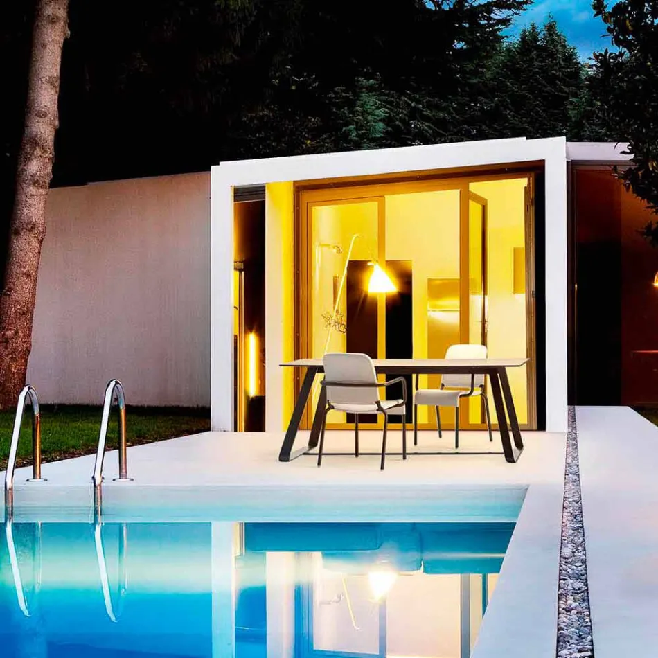 Varaschin Kolonaki masă de grădină modernă în diferite dimensiuni Viadurini