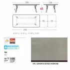 Varaschin Link masă de grădină de masă cu picioare din lemn de tec, H65 cm Viadurini