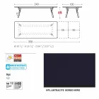 Varaschin Link masă de grădină de masă cu picioare din lemn de tec, H65 cm Viadurini