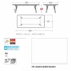 Varaschin Link masă de grădină de masă cu picioare din lemn de tec, H65 cm Viadurini