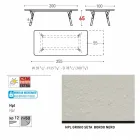 Varaschin Link masă de grădină de masă cu picioare din lemn de tec, H65 cm Viadurini