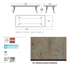 Varaschin Link tabel H grădină 65 cm extensibil până la 350 cm Viadurini