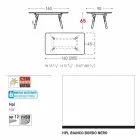 Varaschin Link tabel H grădină 65 cm extensibil până la 350 cm Viadurini