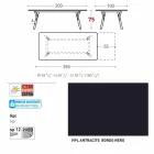 Varaschin Link tabel extensie grădină cu picioare din lemn de tec, H75 cm Viadurini