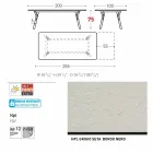 Varaschin Link tabel extensie grădină cu picioare din lemn de tec, H75 cm Viadurini