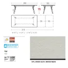 Masa de gradina extensibila Varaschin Link design modern, H 73,2 cm Viadurini