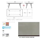 Masa de gradina extensibila Varaschin Link design modern, H 73,2 cm Viadurini