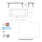 Masa de gradina extensibila Varaschin Link design modern, H 73,2 cm Viadurini