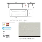 Masa de gradina extensibila Varaschin Link design modern, H 73,2 cm Viadurini