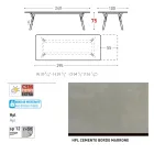 Masa de gradina extensibila Varaschin Link design modern, H 73,2 cm Viadurini