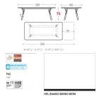 Masa de gradina extensibila Varaschin Link design modern, H 73,2 cm Viadurini