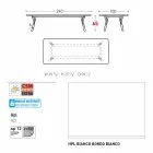 Varaschin Link masa de gradina cu picioare din lemn de tec, H 65 cm Viadurini