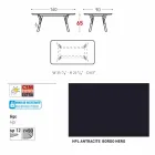 Varaschin Link masa de gradina cu picioare din lemn de tec, H 65 cm Viadurini