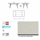 Varaschin Link masa de gradina cu picioare din lemn de tec, H 65 cm Viadurini