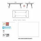 Varaschin Link masa de gradina cu picioare din lemn de tec, H 65 cm Viadurini