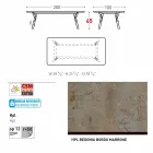 Varaschin Link masa de gradina cu picioare din lemn de tec, H 65 cm Viadurini