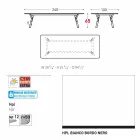 Varaschin Link masa de gradina cu picioare din lemn de tec, H 65 cm Viadurini