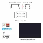 Varaschin Link grădină masă fixă ​​sau H interior 75 cm Viadurini