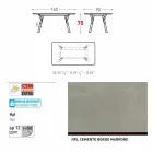 Varaschin Link grădină masă fixă ​​sau H interior 75 cm Viadurini