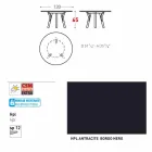 Legătură Varaschin Masă rotundă în aer liber cu picioare din lemn de tec, H 65cm Viadurini