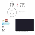 Legătură Varaschin Masă rotundă în aer liber cu picioare din lemn de tec, H 65cm Viadurini