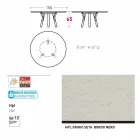 Legătură Varaschin Masă rotundă în aer liber cu picioare din lemn de tec, H 65cm Viadurini