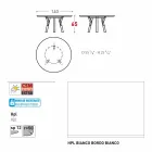 Tabel Varaschin Link-uri rotundă pentru design modern interior / exterior, H 65 cm Viadurini