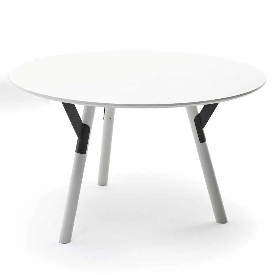 Tabel Varaschin Link-uri rotundă pentru design modern interior / exterior, H 65 cm Viadurini