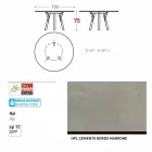 Varaschin link-uri de masă de grădină rotunde cu picioare din lemn de tec, H 75cm Viadurini