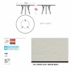 Varaschin link-uri de masă de grădină rotunde cu picioare din lemn de tec, H 75cm Viadurini