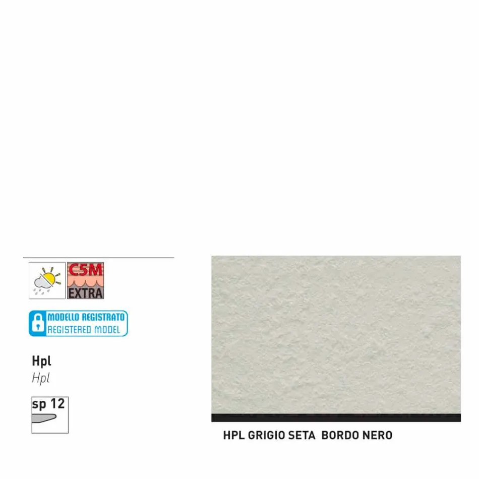 Varaschin Link-uri Masă rotundă grădină design modern, H 75 cm Viadurini