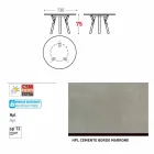 Varaschin Link-uri Masă rotundă grădină design modern, H 75 cm Viadurini