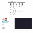 Varaschin Link-uri Masă rotundă grădină design modern, H 75 cm Viadurini