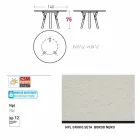 Varaschin Link-uri Masă rotundă grădină design modern, H 75 cm Viadurini