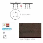 Varaschin Link-uri Masă rotundă grădină design modern, H 75 cm Viadurini