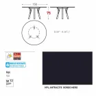 Varaschin Link-uri Masă rotundă grădină design modern, H 75 cm Viadurini