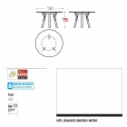 Varaschin Link-uri Masă rotundă grădină design modern, H 75 cm Viadurini