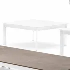 Varaschin Design de masă de cafea în aer liber din aluminiu vopsit Viadurini