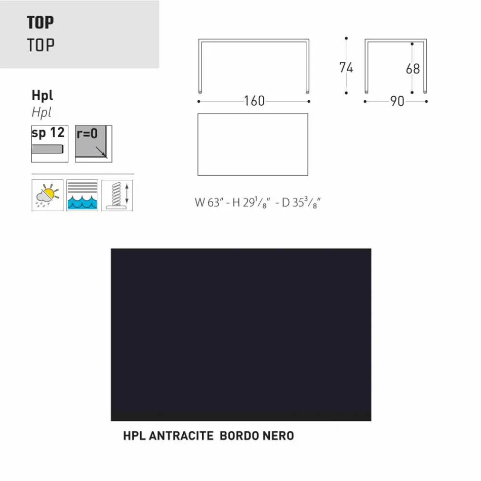 Varaschin Victor pentru masa de luat masa în interior și grădină, design modern Viadurini