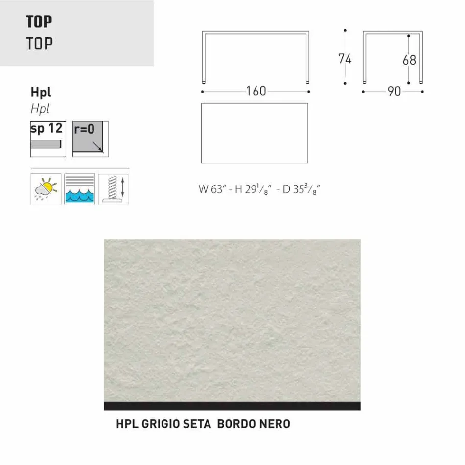 Varaschin Victor pentru masa de luat masa în interior și grădină, design modern Viadurini