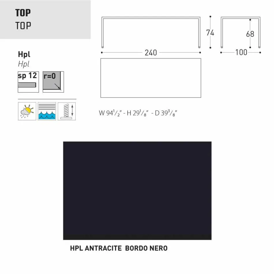 Varaschin Victor pentru masa de luat masa în interior și grădină, design modern Viadurini