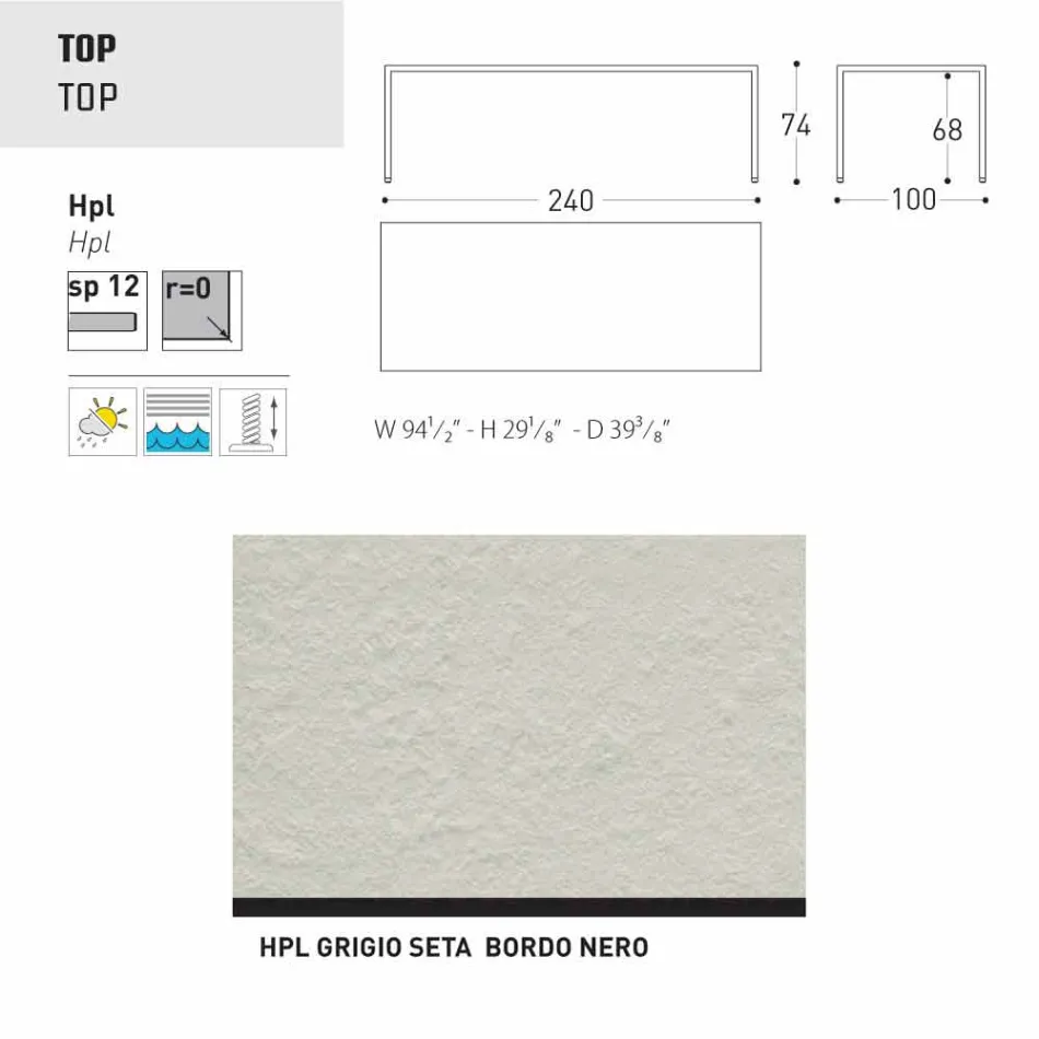 Varaschin Victor pentru masa de luat masa în interior și grădină, design modern Viadurini