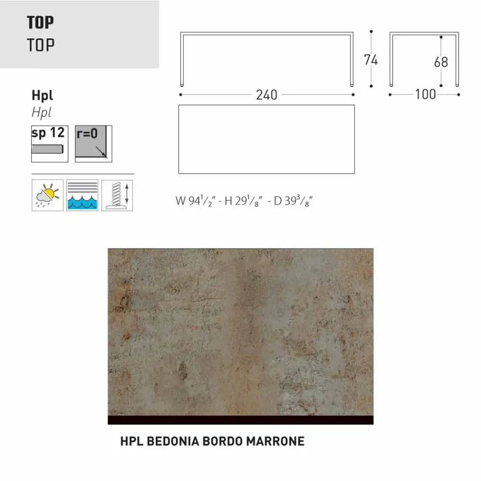 Varaschin Victor pentru masa de luat masa în interior și grădină, design modern Viadurini