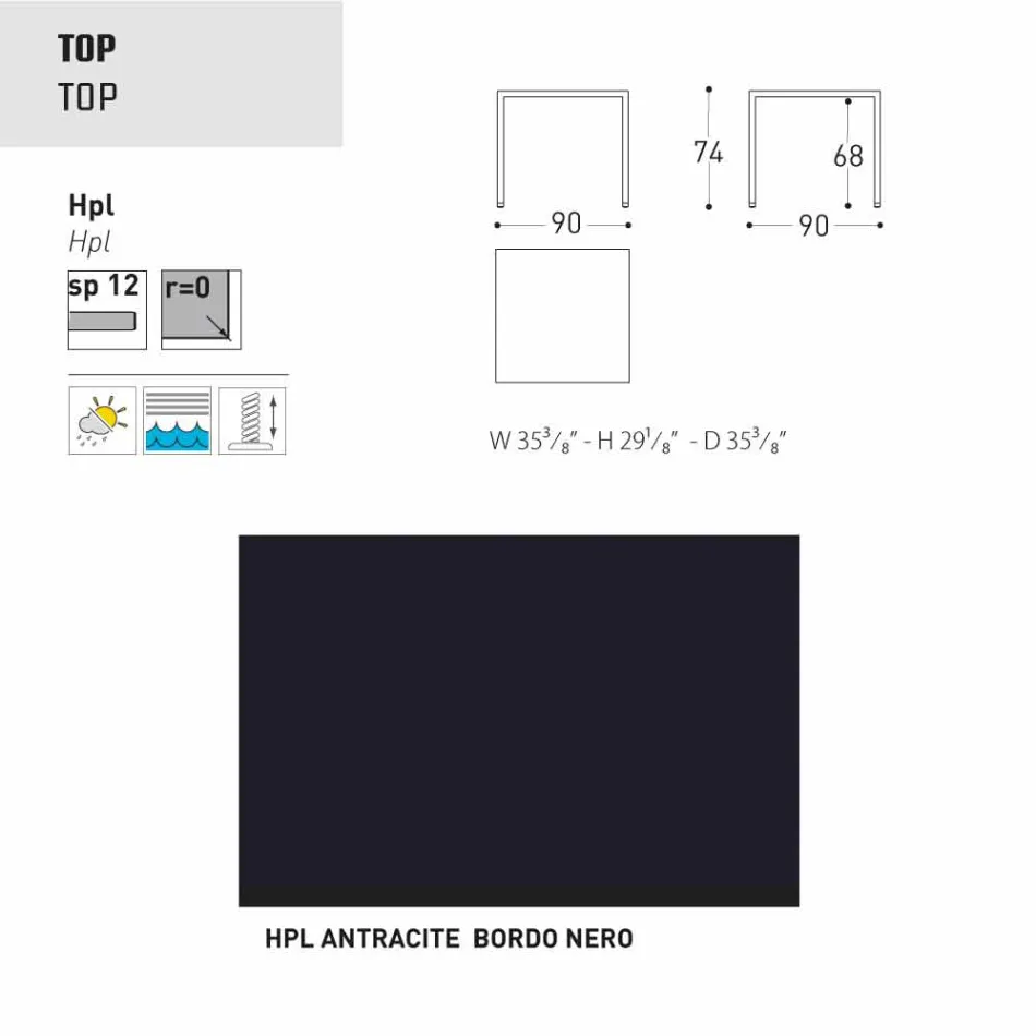 Varaschin Victor pentru masa de luat masa în interior și grădină, design modern Viadurini